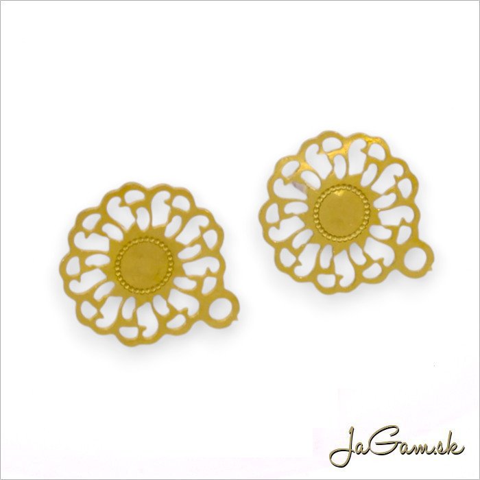 Náušnicové puzety 13mm CHIRURGICKÁ OCEĽ, 2ks (CH1688g)